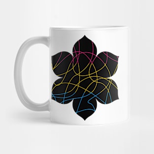 Abstract Threads, Pansexual Pride Flag Mug